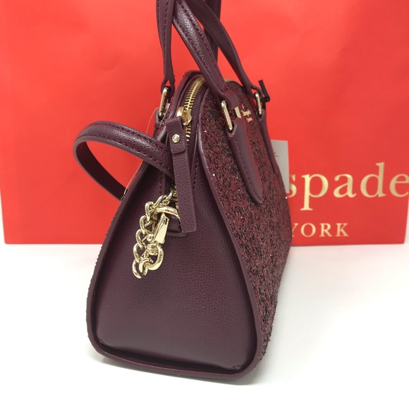 ➕ Kate spade mini Reiley laurel way glitter plum - Picture 3 of 6
